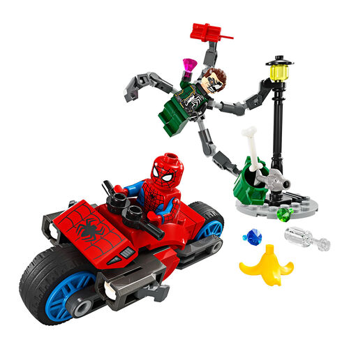 Lego Marvel - Persecucin en Moto: Spider-Mas vs. Doc Ock