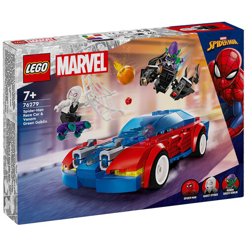 Lego Marvel - Coche de carreras de Spider-Man y Duende Verde Venomizado