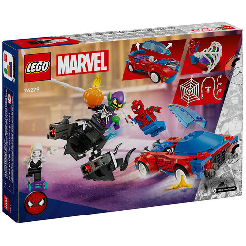 Lego Marvel - Coche de carreras de Spider-Man y Duende Verde Venomizado