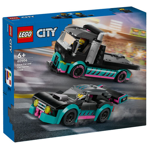 LEGO CITY - COCHE DE CARRERAS Y CAMIN DE TRANSPORTE