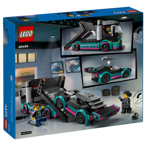 LEGO CITY - COCHE DE CARRERAS Y CAMIN DE TRANSPORTE