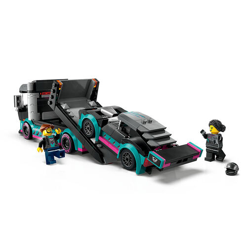 LEGO CITY - COCHE DE CARRERAS Y CAMIN DE TRANSPORTE