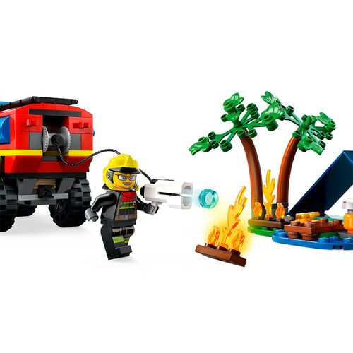 LEGO CITY - CAMIN DE BOMBEROS 4X4 CON BARCO DE RESCATE