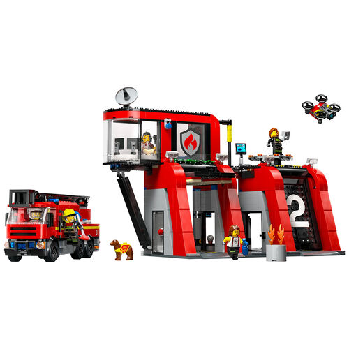 LEGO CITY - PARQUE DE BOMBEROS CON CAMIN DE BOMBEROS