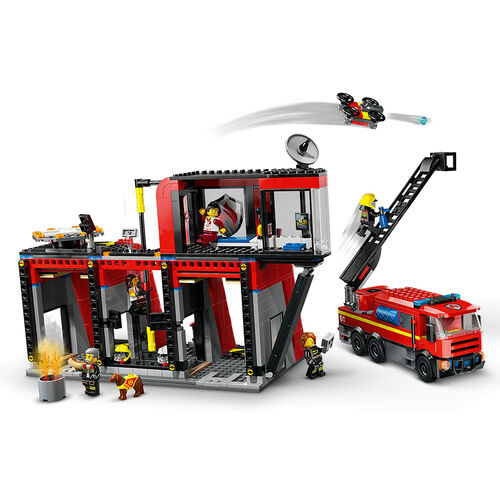 LEGO CITY - PARQUE DE BOMBEROS CON CAMIN DE BOMBEROS