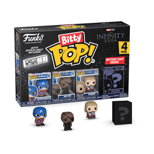 FUNKO BITTY POP! LA SAGA DEL INFINITO - CAPITN AMRICA, NICK FURIA, THOR ?