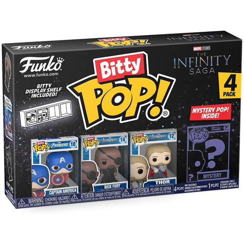 FUNKO BITTY POP! LA SAGA DEL INFINITO - CAPITN AMRICA, NICK FURIA, THOR ?