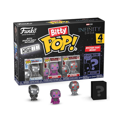 FUNKO BITTY POP! LA SAGA DEL INFINITO - WAR MACHINE, VISION, ULTRON Y ?