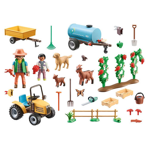 PLAYMOBIL COUNTRY - TRACTOR CON REMOLQUE Y CISTERNA