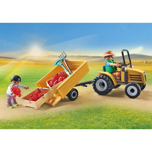 PLAYMOBIL COUNTRY - TRACTOR CON REMOLQUE Y CISTERNA