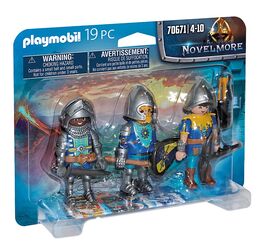 PLAYMOBIL - SET 3 CABALLEROS DE NOVELMORE