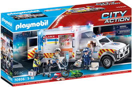 PLAYMOBIL - VEHÍCULO DE RESCATE: US AMBULANCIA