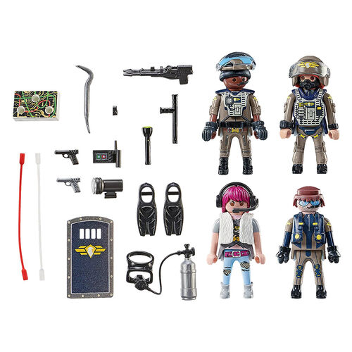 PLAYMOBIL - SET DE FIGURAS DE FUERZAS ESPECIALES