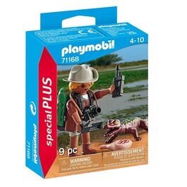 PLAYMOBIL - INVESTIGADOR CON CAIMÁN