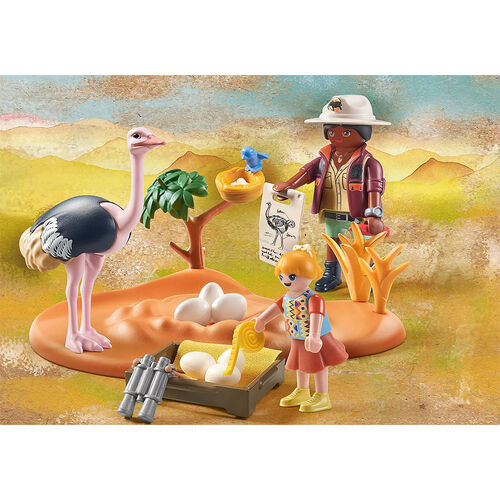 PLAYMOBIL WILTOPIA - CUIDADORES DE AVESTRUCES