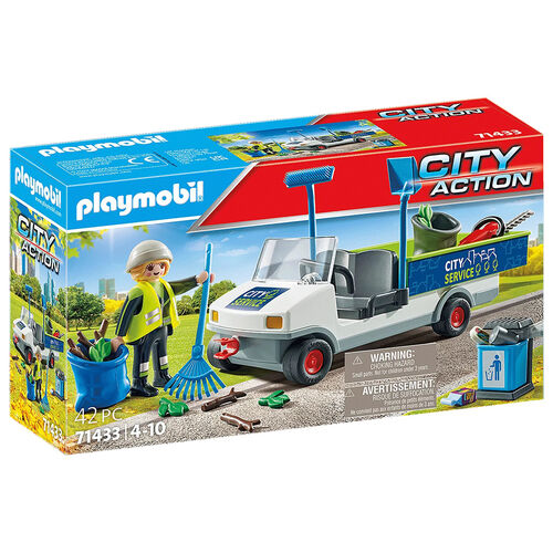 PLAYMOBIL - LIMPIEZA URBANA CON COCHE ELCTRICO