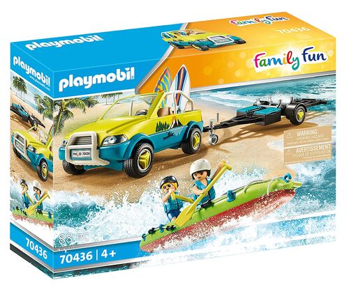 PLAYMOBIL - COCHE DE PLAYA CON CANOA