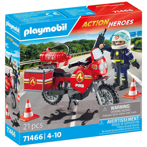 PLAYMOBIL - MOTO DE BOMBEROS