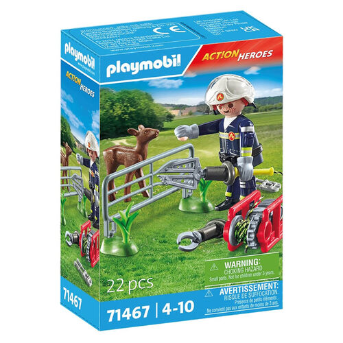 PLAYMOBIL - MISIN BOMBEROS: RESCATE DE ANIMAL