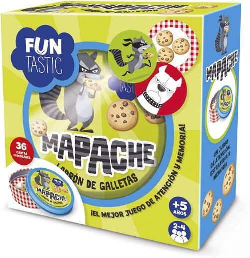 IMAGILAND - JUEGO DE CARTAS REDONDAS MAPACHE CON CAJA