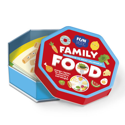 IMAGILAND - JUEGO DE CARTAS FAMILY FOOD (CAJA METLICA) CON CAJA