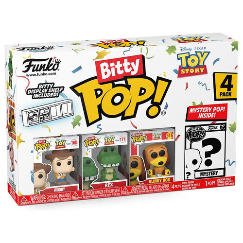 FUNKO BITTY POP! TOY STORY - WOODY, REX, SLINKY Y ?