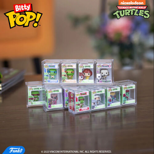 FUNKO BITTY POP! LAS TORTUGAS NINJA - LEONARDO, MICHELANGELO, APRIL ONEIL Y ?