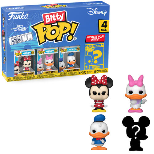 FUNKO BITTY POP! MICKEY Y SUS AMIGOS - MINNIE, DAISY, DONALD Y ?