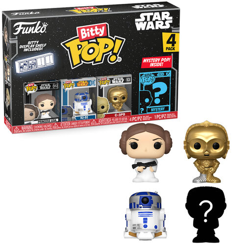 FUNKO BITTY POP! STAR WARS - LEIA, R2-D2, C-3PO Y ?