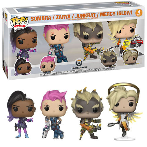 FUNKO POP! OVERWATCH - PACK DE 4 (GW) EXCLUSIVO