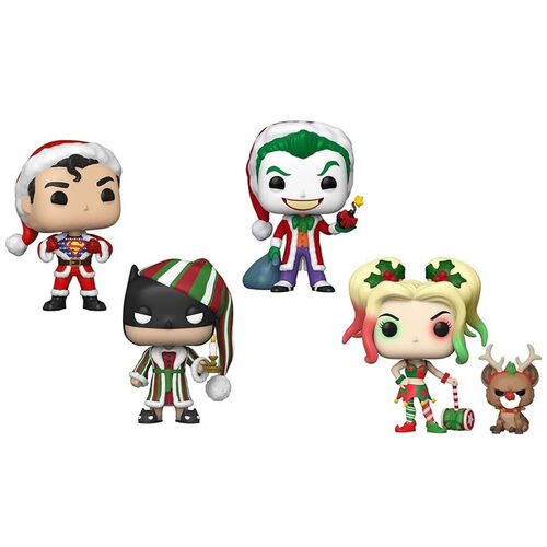 FUNKO POP! DC HOLIDAY - PACK DE 4 EXCLUSIVO