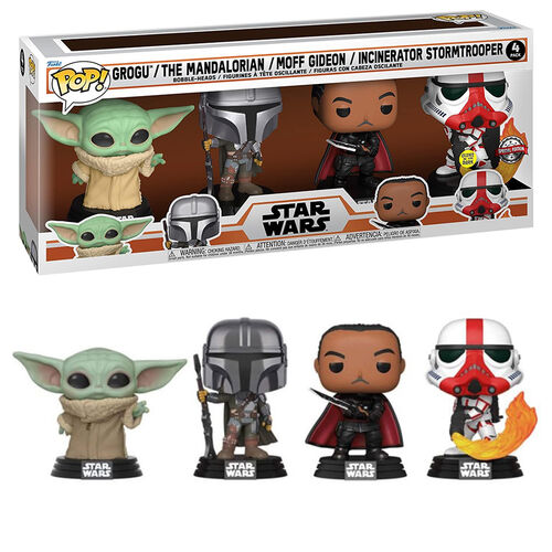 FUNKO POP! STAR WARS: EL MANDALORIANO - PACK DE 4 (GW) EXCLUSIVO