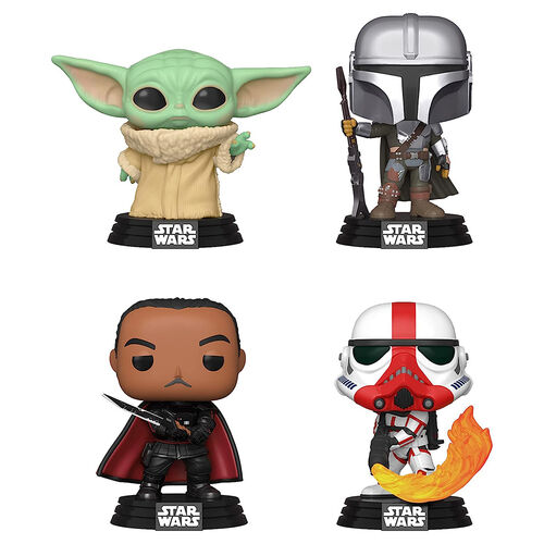 FUNKO POP! STAR WARS: EL MANDALORIANO - PACK DE 4 (GW) EXCLUSIVO