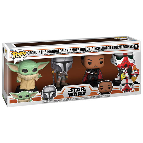 FUNKO POP! STAR WARS: EL MANDALORIANO - PACK DE 4 (GW) EXCLUSIVO