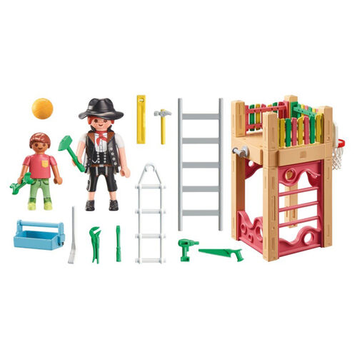 PLAYMOBIL - CARPINTERA CON TORRE DE JUEGOS