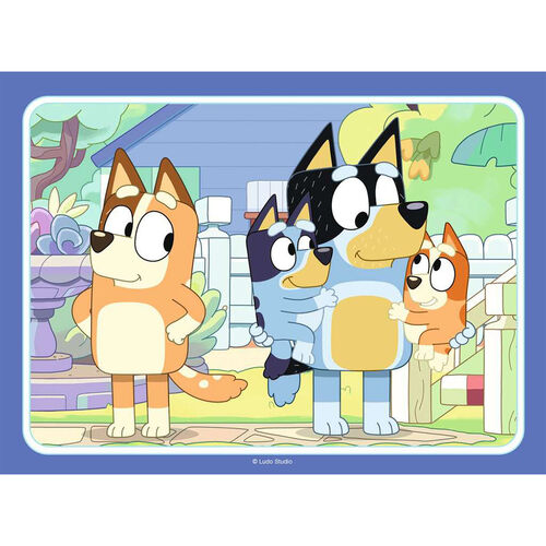 RAVENSBURGER 4 PUZLES PROGRESIVOS BLUEY 12/16/20/24 PIEZAS