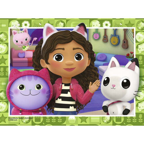 RAVENSBURGER 4 PUZLES PROGRESIVOS DE LA CASA DE MUÑECAS DE GABBY 12/16/20/24 PIEZAS