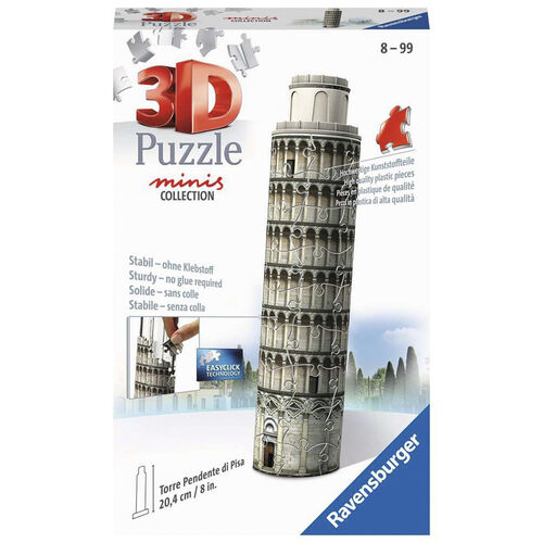 RAVENSBURGER PUZLE 3D MINI TORRE DE PISA 54 PIEZAS