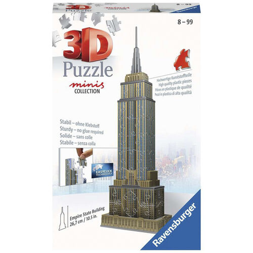 RAVENSBURGER PUZLE 3D MINI EMPIRE STATE BUILDING 54 PIEZAS