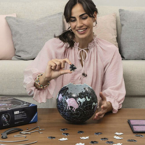 RAVENSBURGER PUZLE 3D GLOBO TERRQUEO DE ESTRELLAS QUE BRILLA 180 PIEZAS