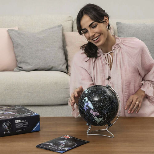 RAVENSBURGER PUZLE 3D GLOBO TERRQUEO DE ESTRELLAS QUE BRILLA 180 PIEZAS