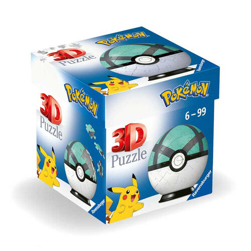 RAVENSBURGER PUZLE 3D POKEMON NET BALL 54 PIEZAS