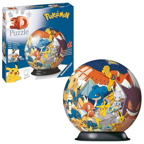 RAVENSBURGER PUZLE 3D POKEMON POKEBALL 72 PIEZAS