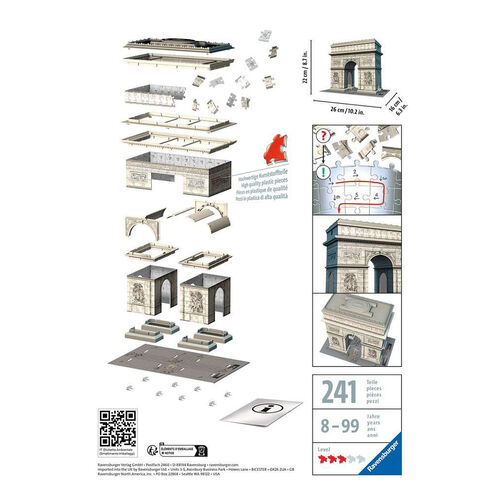 RAVENSBURGER PUZLE 3D ARCO DEL TRIUNFO 216 PIEZAS