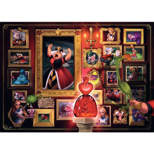 RAVENSBURGER PUZLE VILLANOS DE DISNEY - REINA DE CORAZONES 1000 PIEZAS