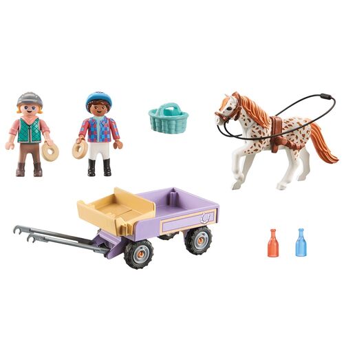 PLAYMOBIL - CARRUAJE CON PONI