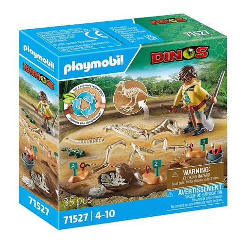 PLAYMOBIL DINOS - EXCAVACIN ARQUEOLGICA CON ESQUELETO DE DINOSAURIO