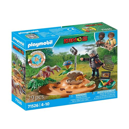 PLAYMOBIL DINOS - NIDO DE ESTEGOSAURIO CON LADRN DE HUEVOS