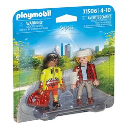 PLAYMOBIL DUO PACK - PARAMÉDICO CON PACIENTE
