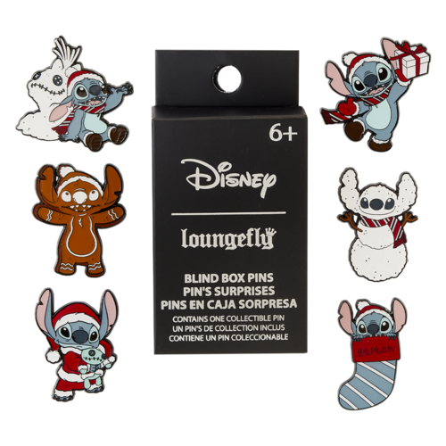 FUNKO LOUNGEFLY - PIN SORPRESA: STITCH EN NAVIDAD